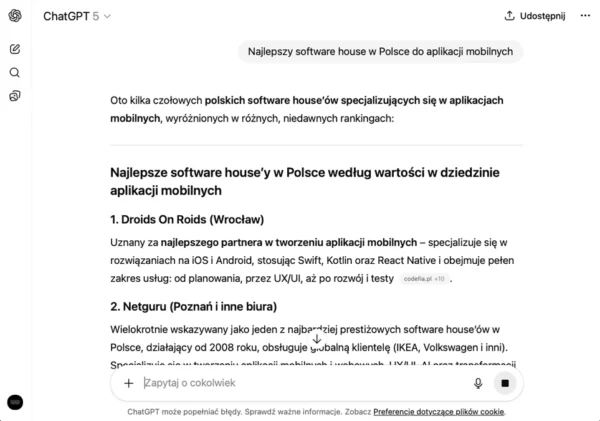 Eksperci technologiczni z Krakowa tworzący oprogramowanie wspierane przez sztuczną inteligencję